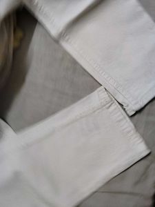 White Jeans with Patches