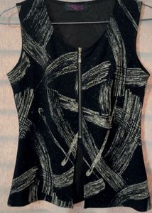 Abstract Sleeveless Top