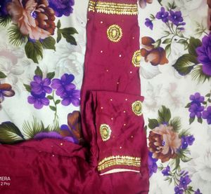 Kurta With Dupatta Fully Worked Wit Stones