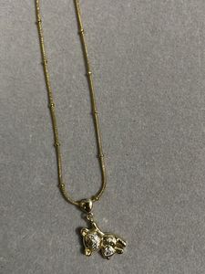 Teddy Pendat Gold Necklace