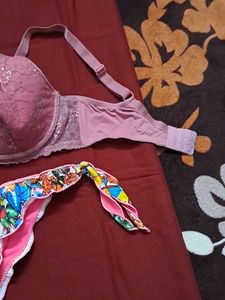 combo Of Four Imported Fabric Bra N Panty