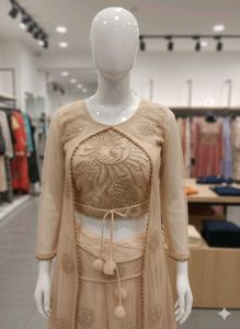 Elegant Ethnic Gown with Jacket