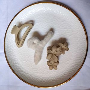 White Hair Accessories Hamper