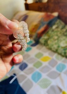 Sparkly Silver Earrings