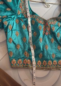 Blue Handwork Wedding Lahenga