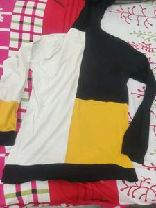 Color Block cotton Hoodie