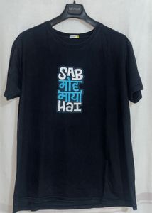 Bewakoof Black &#39;Sab Maya Hai&#39; T-Shirt | XXL