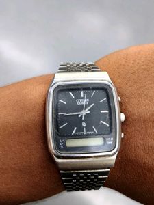 Vintage Citizen Quartz Analog Digital Watch