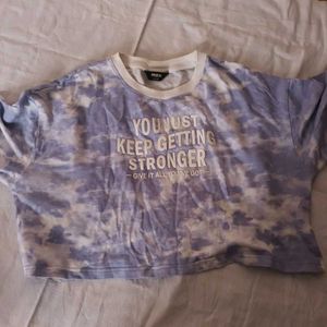 Tie-dye Graphic Crop Tee