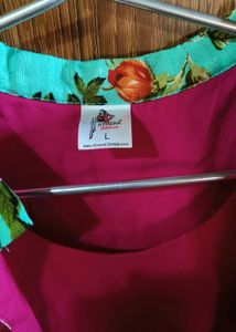 Pink Dress with Floral Jacket