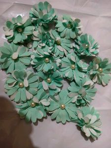 Craft Fabric Flowers 16 pcs