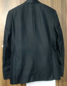 Blackberrys Black Shiny Collar Coat Suit Set