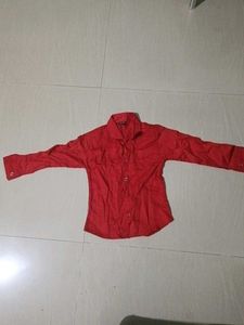 Red Casual Shirt