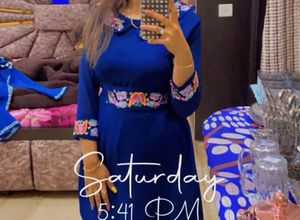 Elegant Blue Ethnic Gown