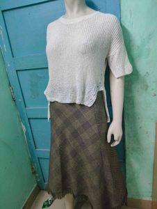 High Low Knitted Top