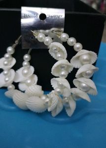 Shell &amp; Pearl Earrings