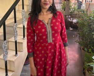 Paisley Anarkali with Border