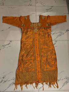 Elegant Orange Kurta