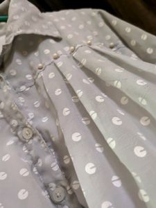 Girls Flared Balloon Shirt Style Top (Lavender)