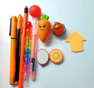 Orange Theme Stationery Hamper