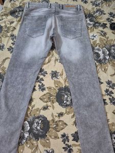 Stylish Grey Denim Jeans