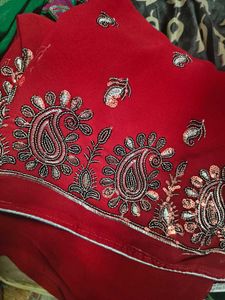 Partywear Saree For Women With Blouse