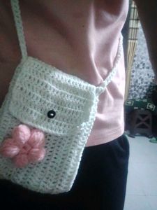 Crochet Flower Pouch