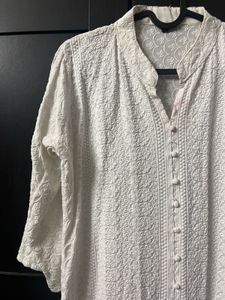 White Chikankari Kurta