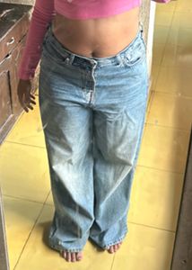 Washed Wide Leg Jeans