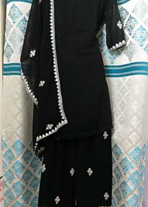Elegant  Festive Black Palazzo Set 40&#34;