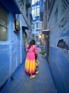 Pink & Yellow Ombre Dress