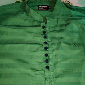 Green Striped Shirt