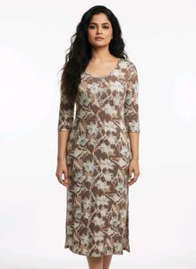 Floral Print Midi Dress