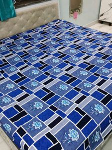 blue colour bedsheet