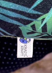 Nursing Pillow with Tropical Leaf Pattern