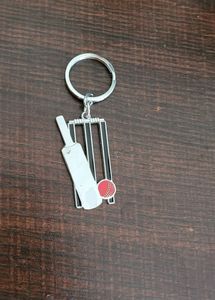Cricket Bat & Wicket Keychain