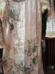 Patchwork Suit With Chiffon Dupatta