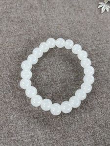 White Moonstone Glass Breed Bracelet For Boys/Girl