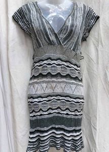 332011. Knit V-Neck Dress