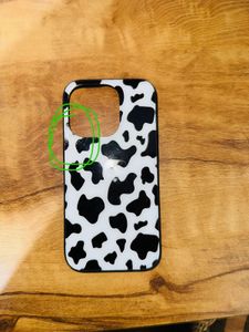 Cow Print iPhone Case For 13,14,15 Pro Glass Cover