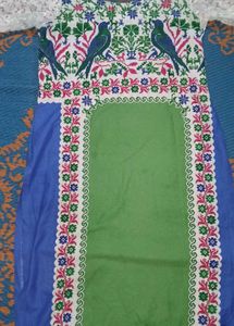 Embroidered Bird &amp; Floral Kurti
