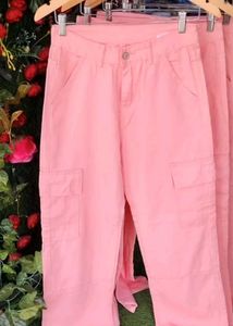 Pink Cargo Pants