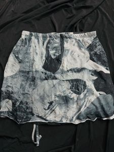 Women Abstract Print Skirt