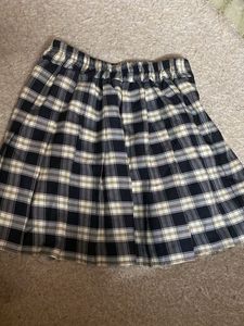 Plaid Pleated Skirt