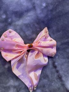 Red Jeweled Hair Bow