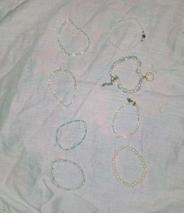 Pastel Charmers 🎀 Combo Of 7 Bracelets