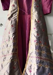 Gown Dress With Shrug