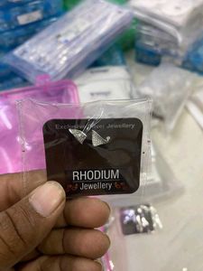 Rhodium Silver Earrings