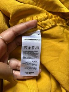 Sassafras Yellow Satin Slip Dress