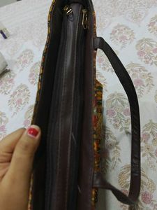 “Rang Mahal Tote” Embroidered Heritage Handbag